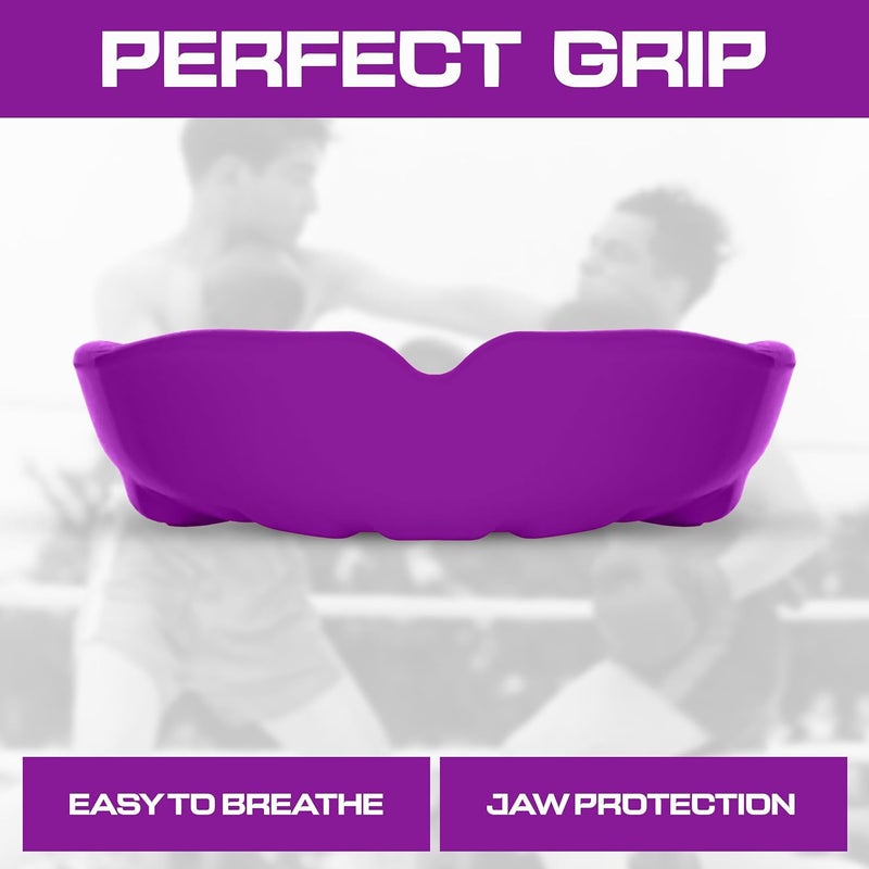 BFS IMPEX Sports Mouth Guard for Kids,Youth,Boys,Girls,Child Teen Mouthguard with Case (BPA Free) for Boxing, Martial Arts,MMA Karate,Lacrosse,Football,Soccer and All Contact Sports (Purple) - Image 3